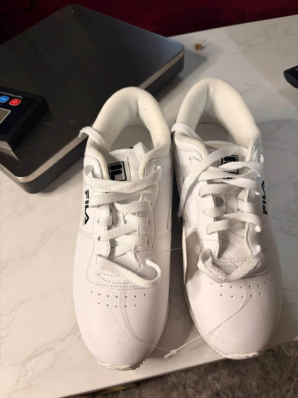 Fila Kids White Low-Top Sneakers